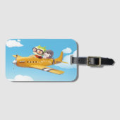 犬飛んでいるとの冒険 ラゲッジタグ (正面横)