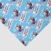 犬飛んでいる飛行機パーソナライズされた誕生日 薄葉紙 (詳細)