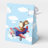 犬飛んでいる飛行機 |誕生日パーティー フェイバーボックス (裏面サイド)
