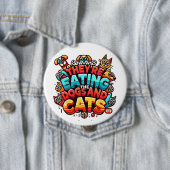 犬食べと猫のボタン 缶バッジ (インサイチュ)