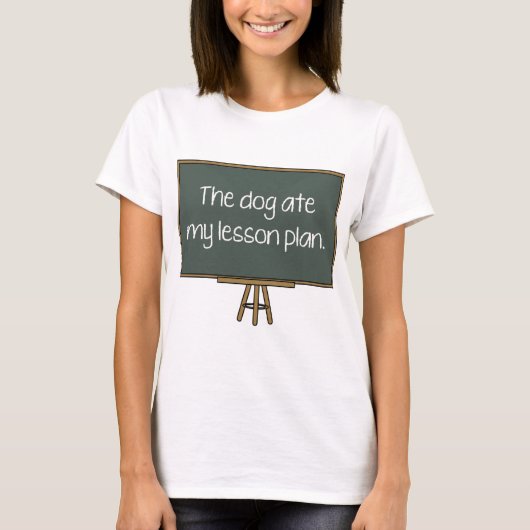 犬食べのレッスン Tシャツ (正面)