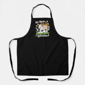 犬食べの宿題 – 学のドイツ語引用文 エプロン (正面)
