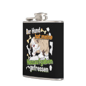 犬食べの宿題 – 学のドイツ語引用文 フラスク (左)
