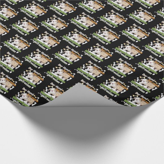 犬食べの宿題 – 学のドイツ語引用文 ラッピングペーパー (角)