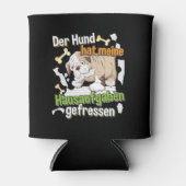 犬食べの宿題 – 学のドイツ語引用文 缶クーラー (正面)