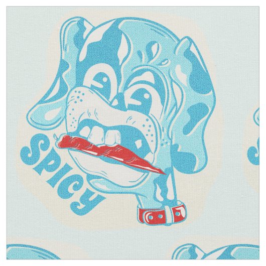 犬食べ物の唐辛子 ファブリック (クローズアップ)