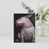 犬食べ猫 ポストカード (スタンド正面)