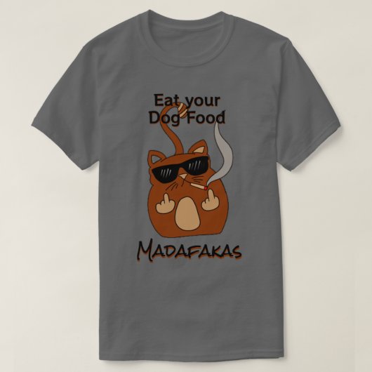 犬食べ食べ物Madaf4kas Catsondrugscom猫値リスト Tシャツ (デザイン正面)