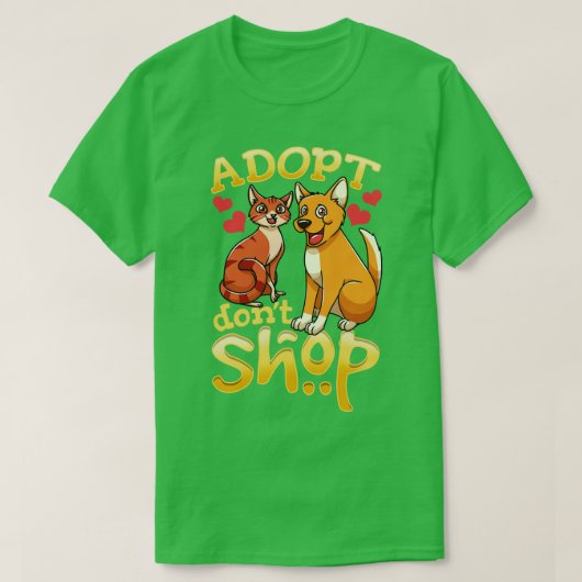 犬養子縁組の里親募集 Tシャツ (デザイン正面)