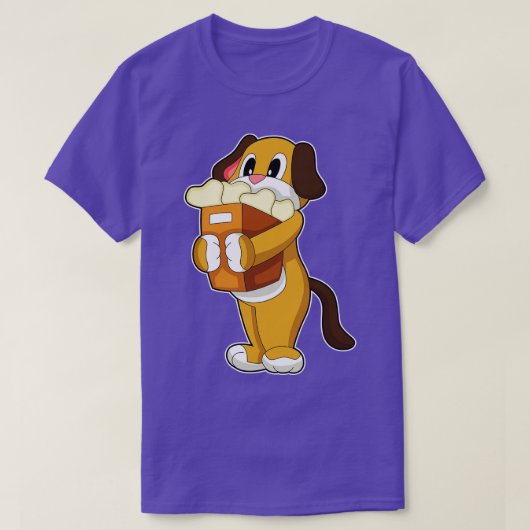 犬骨ショッピングバッグ Tシャツ (デザイン正面)