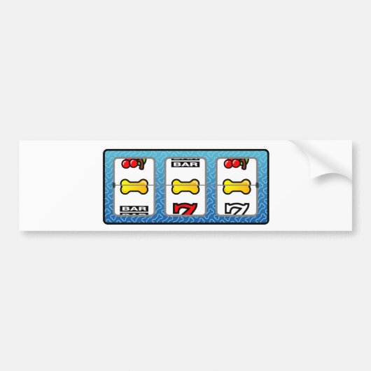 犬骨ジャックポット バンパーステッカー (正面)