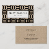 犬骨素朴クラフト名刺 名刺 (正面/裏面)