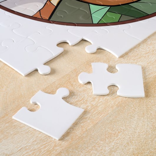 犬魅力的の応援:ベーグルをテーマにしたクリスマス ジグソーパズル (側面)