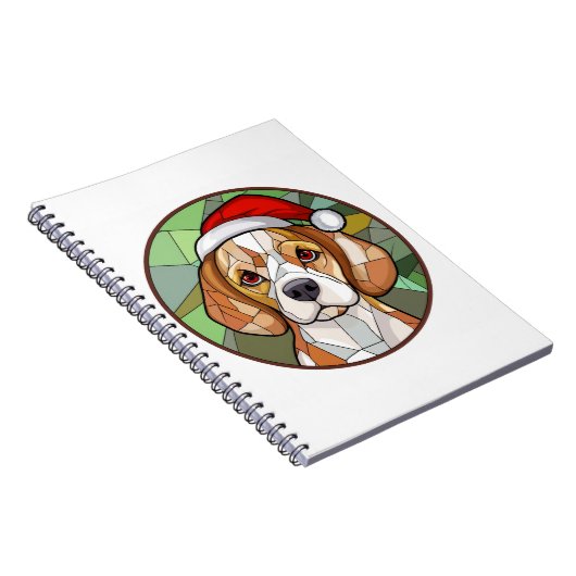 犬魅力的の応援：ベーグルをテーマにしたクリスマス ノートブック (右側)