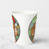 犬魅力的の応援：ベーグルをテーマにしたクリスマス 紙コップ (左)