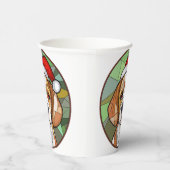 犬魅力的の応援：ベーグルをテーマにしたクリスマス 紙コップ (右)