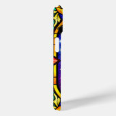 犬鮮やかのステンドグラスポートレート Case-Mate iPhoneケース (裏面 / 右)