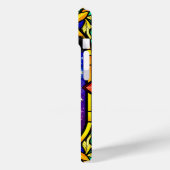 犬鮮やかのステンドグラスポートレート Case-Mate iPhoneケース (裏面 / 左)