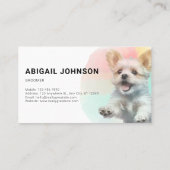 犬鮮やかペットグルーミングサービス 名刺 (裏面)