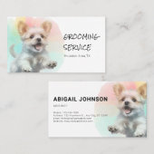 犬鮮やかペットグルーミングサービス 名刺 (正面/裏面)