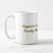 犬鮮やか図解入りの、写真付きののポートレート コーヒーマグカップ (左)