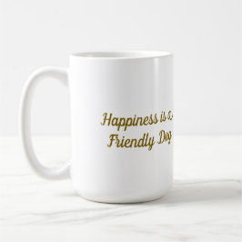 犬鮮やか図解入りの、写真付きののポートレート コーヒーマグカップ