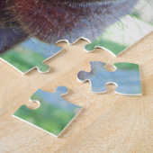 犬鼻のクローズアップ ジグソーパズル (側面)