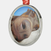 犬鼻 メタルオーナメント (左)