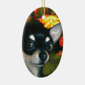 犬101の黒いチワワ セラミックオーナメント (右)