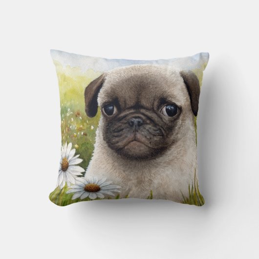 犬114の枕 クッション (正面)