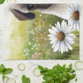 犬114子犬のパグ キッチンタオル (折り畳み)