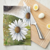 犬114子犬のパグ キッチンタオル (四つ折り)