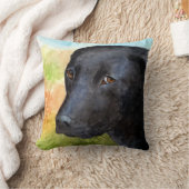 犬115ブラックラブラドールピローケース クッション (ブランケット)