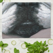 犬118の英国のブルドッグ キッチンタオル (折り畳み)