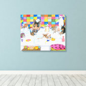 犬121チワワ キャンバスプリント (インサイチュ (ウッドフロア))