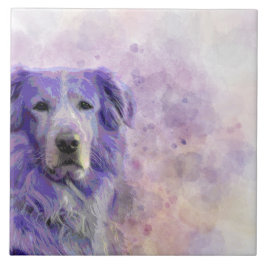 犬140のゴールデン・リトリーバー タイル