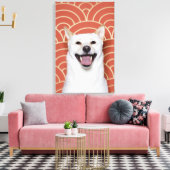 犬2ポートレート キャンバスプリント (インサイチュ (リビング))