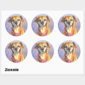 犬2 ラウンドシール (シート)