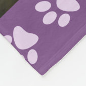 犬3の写真のコラージュ私の女の子の紫色の名前 フリースブランケット (角)