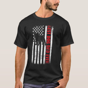 犬365ブルドッグフランスのドッグ最高のドッグパパエバーアメリカン Tシャツ