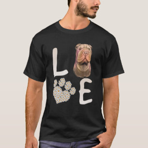 犬365ラブシャーPEI犬の前足ペット救出 Tシャツ