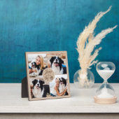 犬4の写真ホームは私の犬がの色であるカスタム場所 フォトプラーク (インサイチュ)