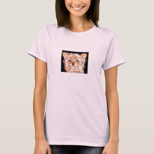 犬4、レディースシャツ Tシャツ (正面)