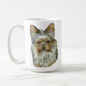 犬4Bのヨークシャテリア、マグ コーヒーマグカップ (左)