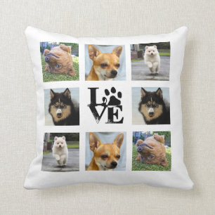 犬8写真instagram collage クッション