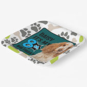 犬8歳パーソナライズされたの誕生日パーティー紙プレート ペーパープレート (傾斜あり)