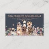 犬8頭、花アポイントメント 名刺 (正面)