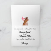 犬…あなたの大切な子供…カスタム母の日カード サンキューカード (内部)