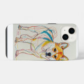 犬,いろいろな色 iPhoneケース (裏面横)