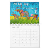 犬、お洒落猫、動物、小鳥 カレンダー (3月 2027)